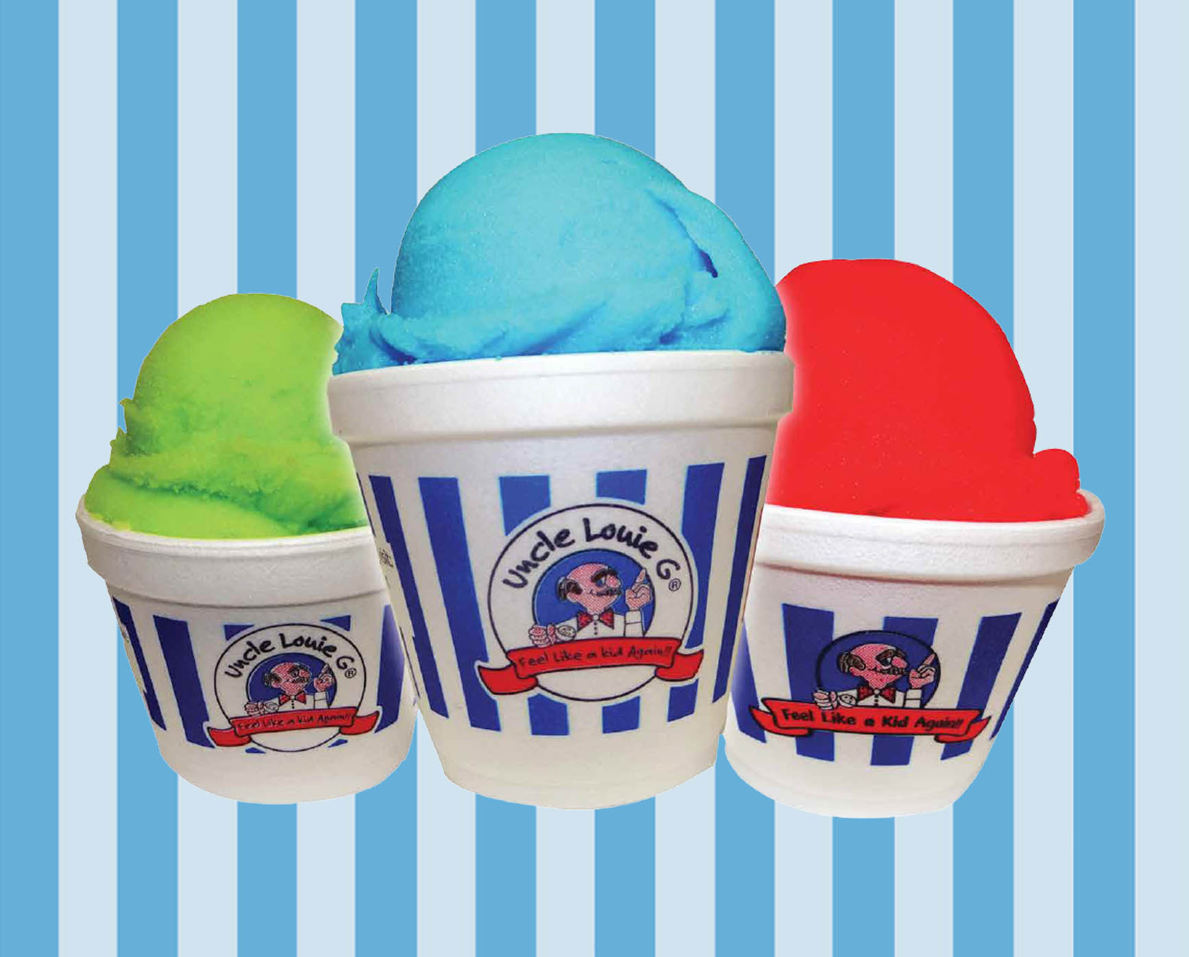 trio flavored ice
